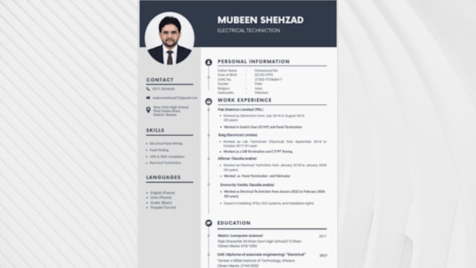 design professional ats friendly CV resume