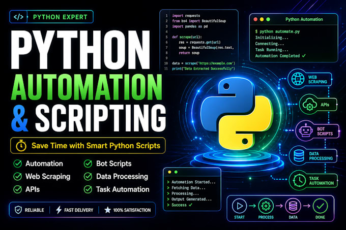 provide python automation and scripting services