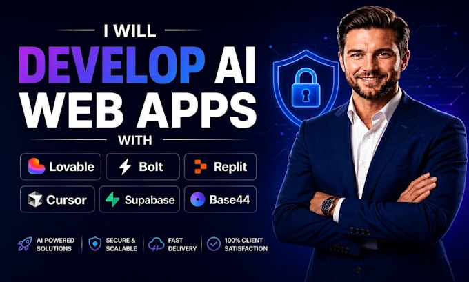 fix or develop ai web apps with lovable, base44, replit, supabase, bolt