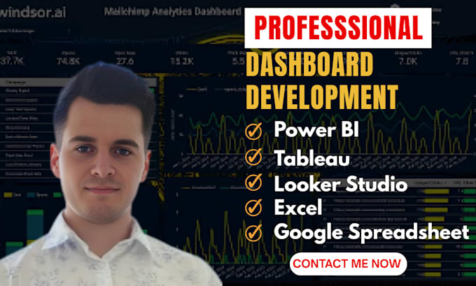 create KPI dashboard design in looker studio with real time data