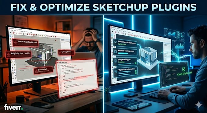 fix,optimize or upgrade your sketchup plugin and ruby script
