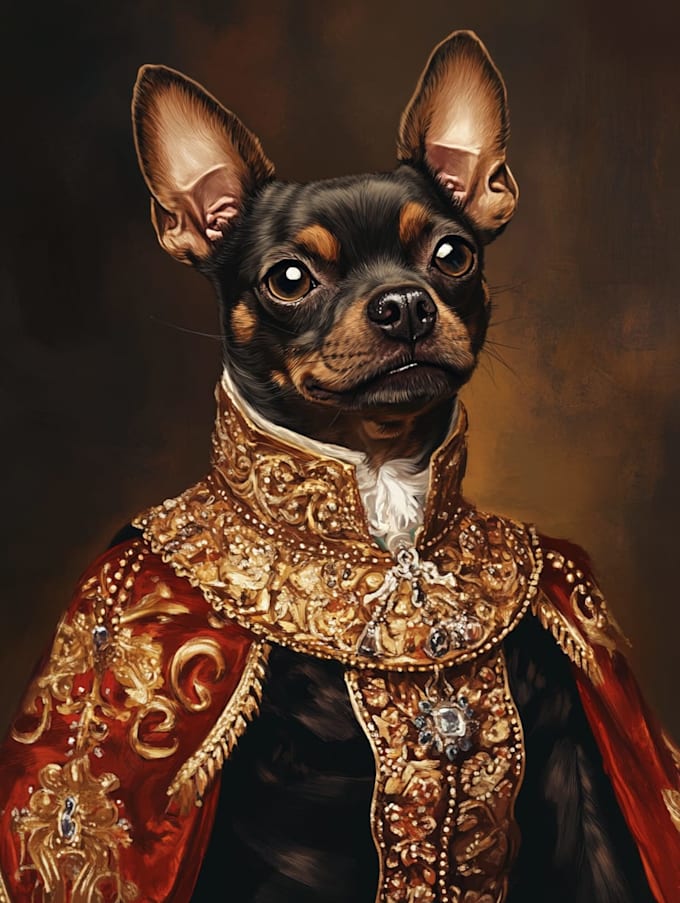 custom pet portrait, dog portrait, cat portrait
