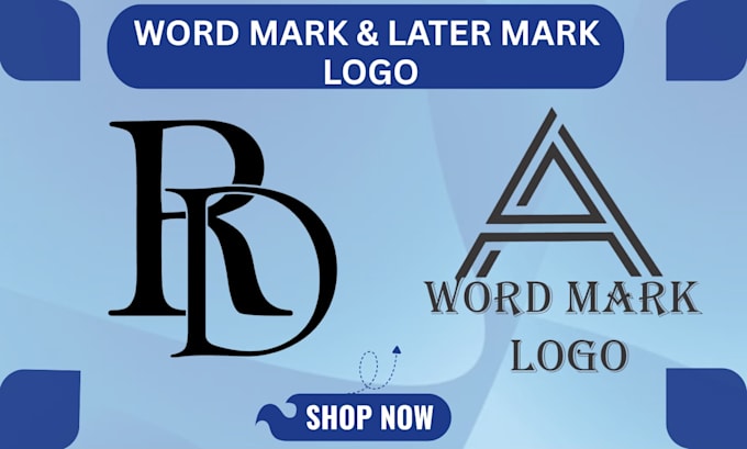 design creative wordmark and lettermarks logo