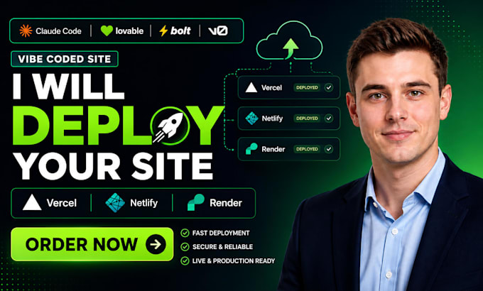 deploy your claude code lovable bolt v0 vibe coded site to vercel netlify render