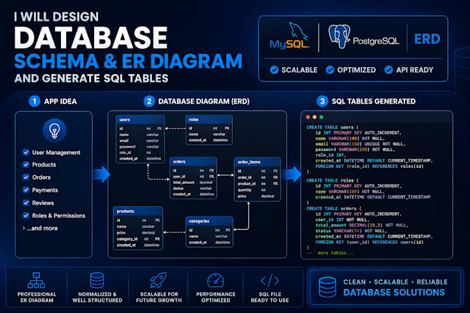 architect a scalable database schema for your web or saas application