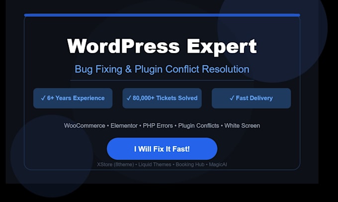 fix wordpress errors, bugs, and plugin conflicts fast