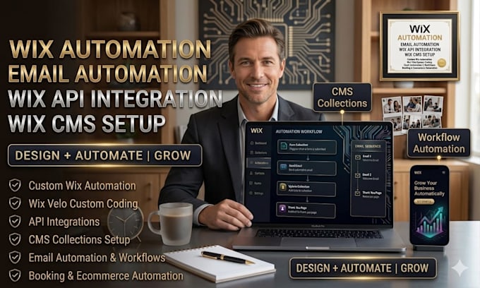 create wix automation, email automation wix website design wix api or wix cms