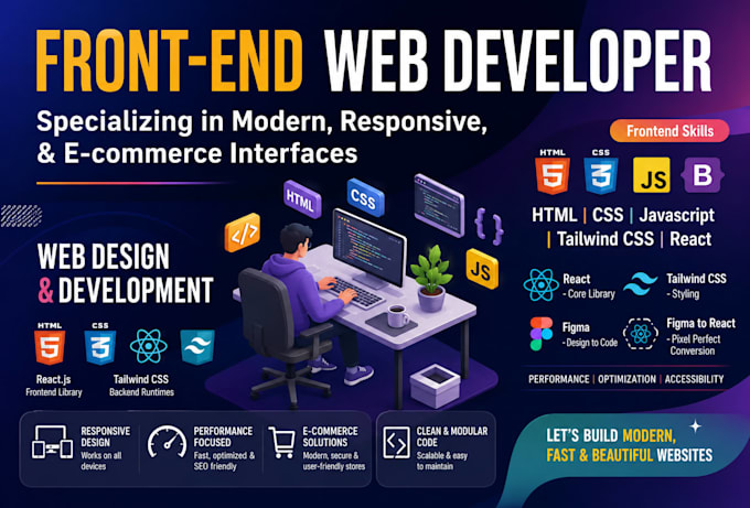 design a modern and responsive front end for your website