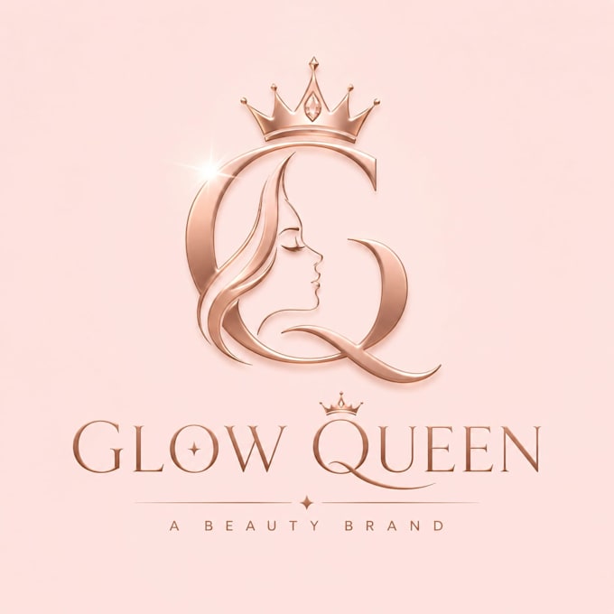 create elegant glow queen brand identity