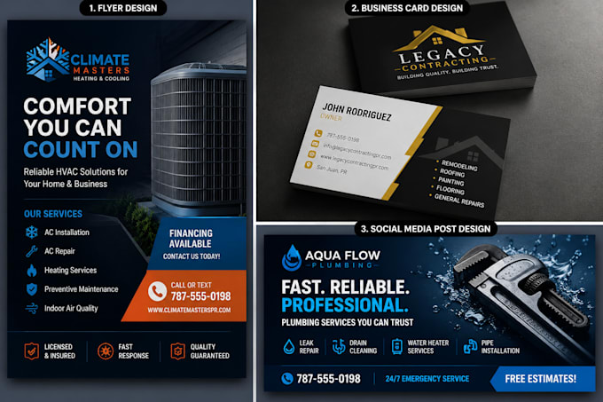 create professional branding kits for contractors