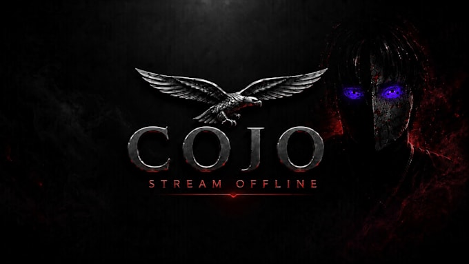 design dark premium gaming graphics for streamers