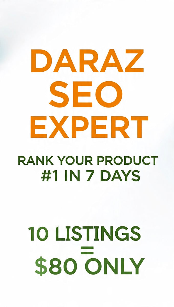 do professional SEO daraz product listing