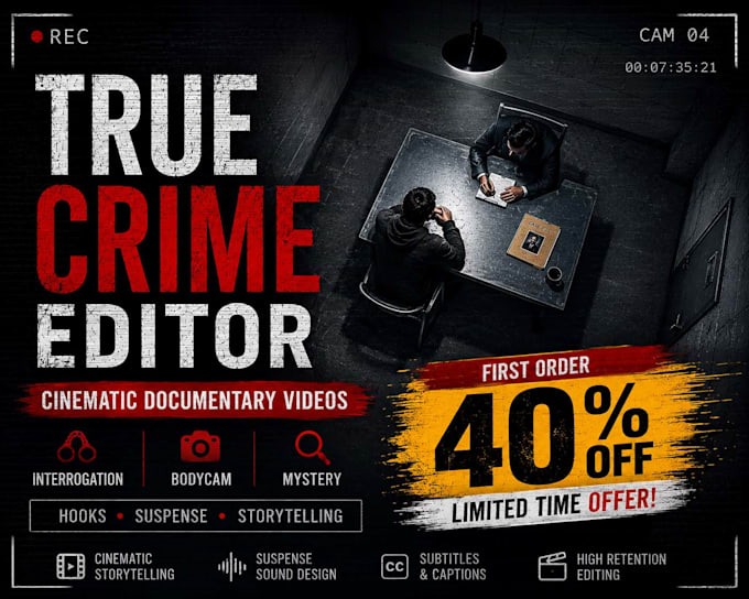 edit true crime and bodycam documentaries