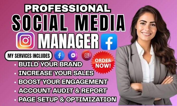 Be your social media marketing manager instagram content creator tiktok ...