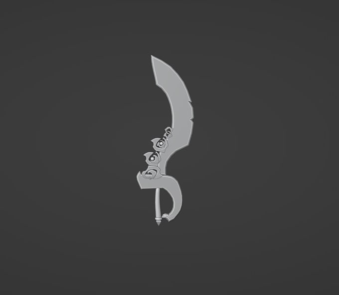make low poly weapons for your games
