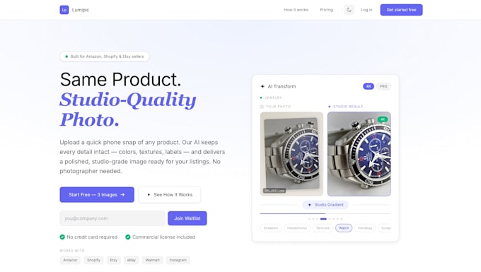 build landing pages for your website