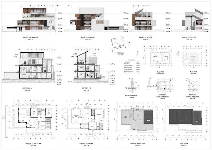 3d modelling architecture rendering, bim modelling in autocad drafting