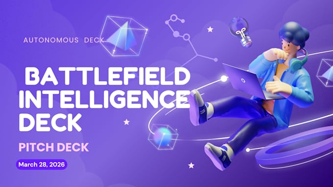 design ai pitch deck battlefield intelligence deck autonomous  deck