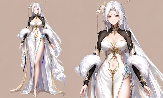 design live 2d vtuber model live2d rigging, anime vtuber commission
