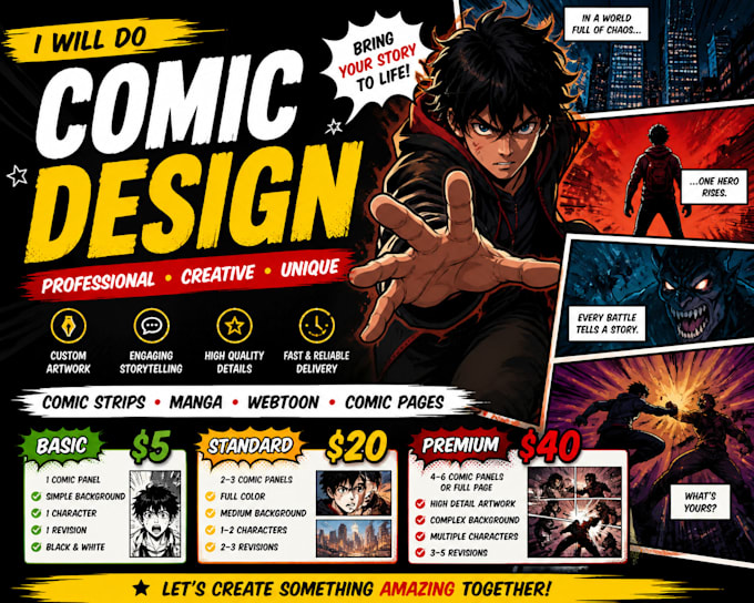 design comic book illustration comic strip with comic illustration