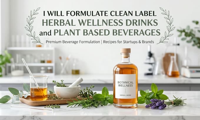 formulate clean label herbal wellness drinks and plant based beverages