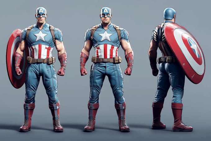 illustrate a superhero comic and marvel character
