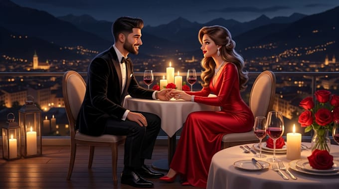3d ai proposal video 3d romantic storytelling ai disney style animation video