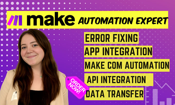 setup make com automation, fix make com scenario, API integration, ai workflow