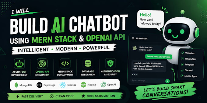 Build ai chatbot using mern stack and openai api by Abdul_haleem420 ...