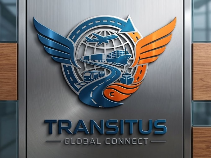create modern unique transportation logo design