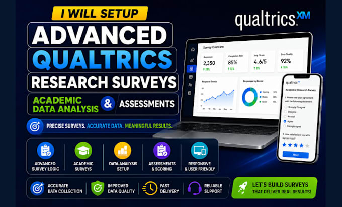 setup advanced qualtrics research surveys academic data analysis and assessments