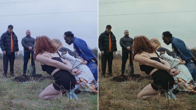 do cinematic color grading and color correction