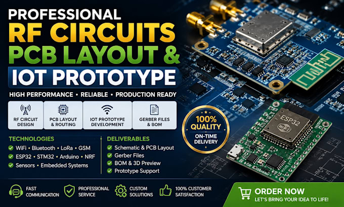 design professional rf circuits,pcb layout and lot prototype