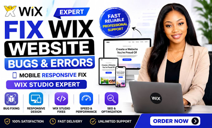 fix wix website issues, wix bugs, wix responsive designs, wix error layout