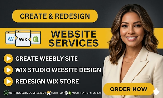 create weebly, wix studio website design, redesign wix store