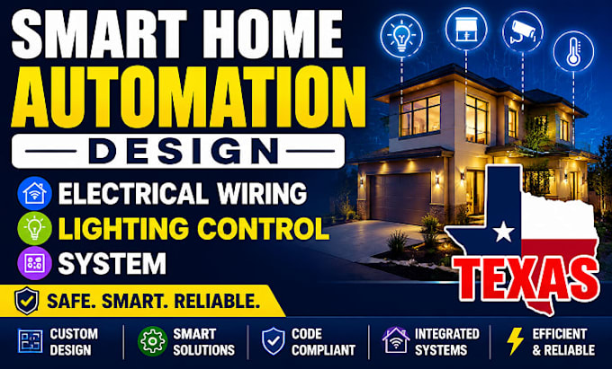 do smart home automation design electrical wiring lighting control system texas