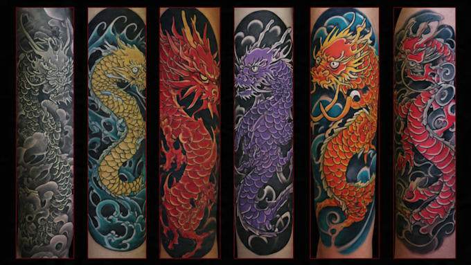 make a traditional japanese irezumi tattoo