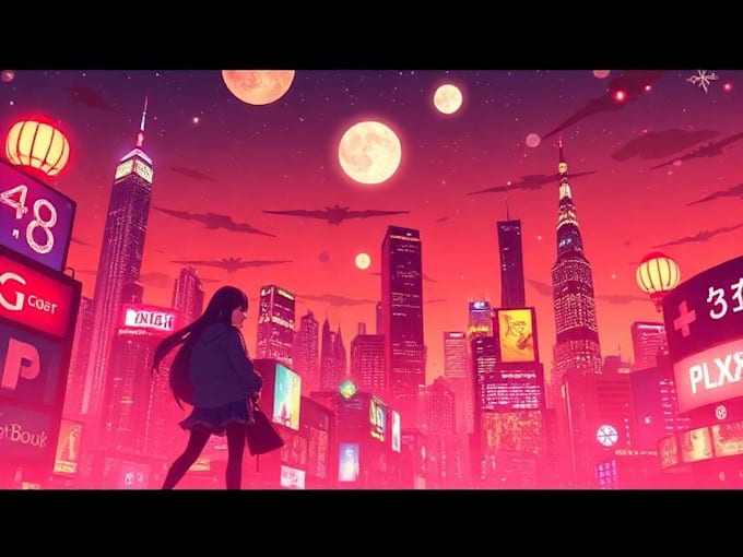 design professional anime header and banner artwork