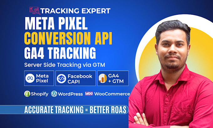 setup meta pixel facebook conversion API and ga4 tracking
