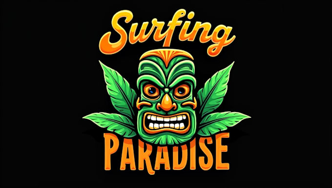 create an awesome tiki mask mascot logo in 12 hours