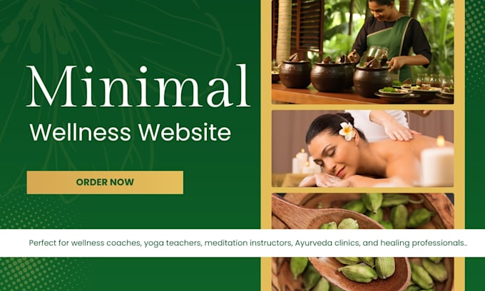create a minimalist portfolio website for wellness professionals