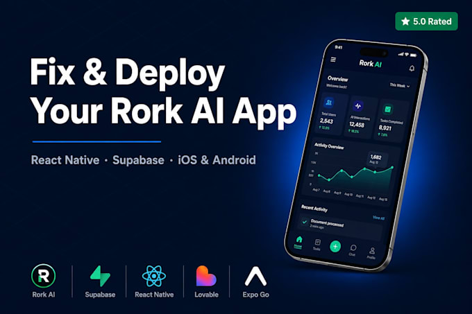 fix, build and deploy your rork ai app with react native and supabase backend