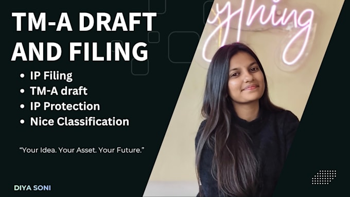 draft and file your trademark application for india