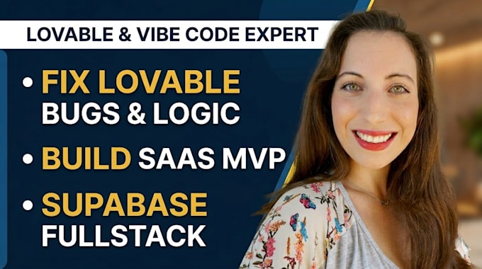 fix lovable ai website, build lovable saas mvp, vibe coding and supabase