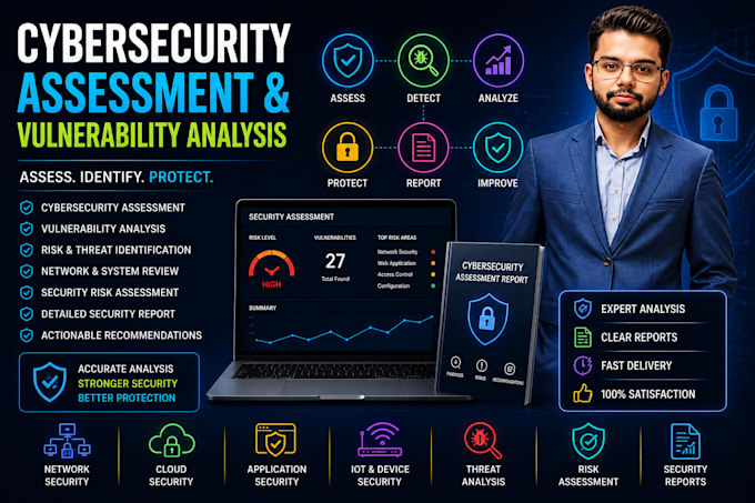 perform cybersecurity assessment and vulnerability analysis