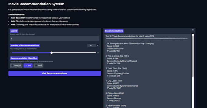 build a machine learning model for classification, prediction, or recommendation