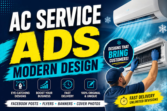design ac service ads fast delivery