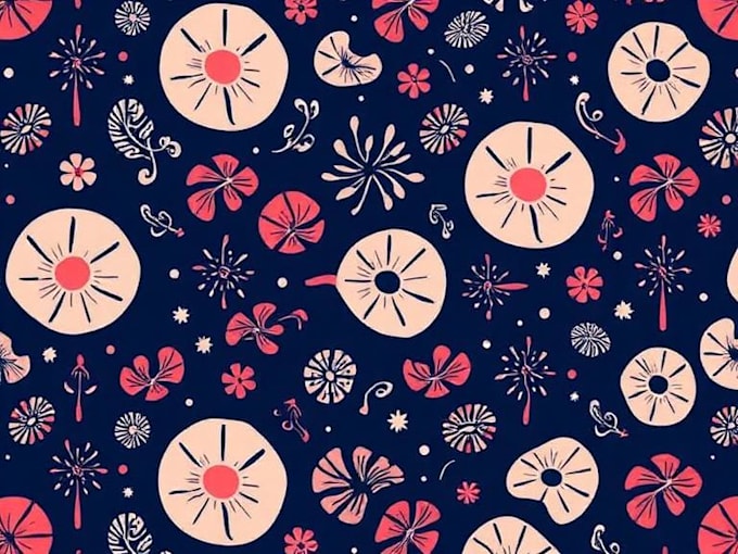 design high quality repeating patterns for fabric and packaging