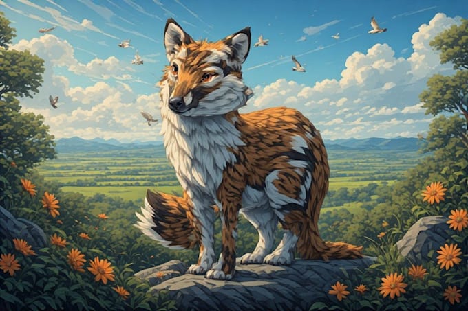 draw custom furry art and fursona characters