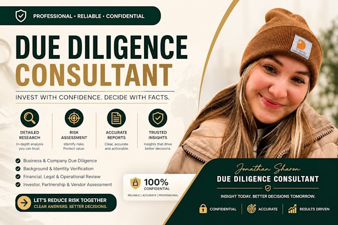 perform business due diligence, compliance and background checks